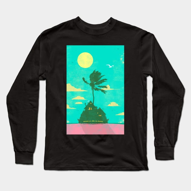 LONELY ISLAND Long Sleeve T-Shirt by Showdeer